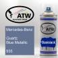 Preview: Mercedes-Benz, Quartz Blue Metallic, 935: 400ml Sprühdose, von ATW Autoteile West.